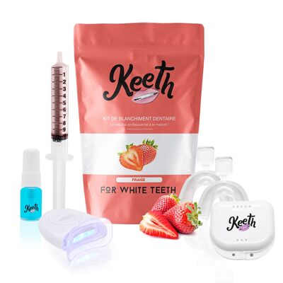 Kit de blanchiment dentaire complet saveur fraise