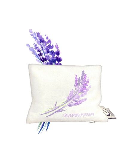 Cuscino lavanda ricamato BIOLOGICO