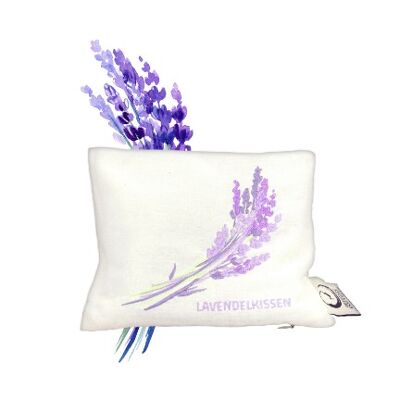 ORGANIC embroidered lavender pillow