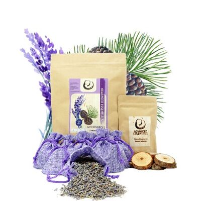 Lavender bag with stone pine rings