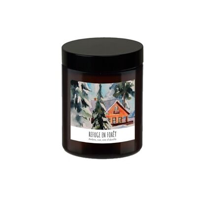Scented candle 140g, Refuge in the forest 35h