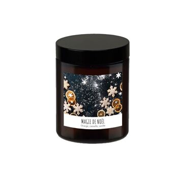 Bougie parfumée 140g, Magie de Noël 35h