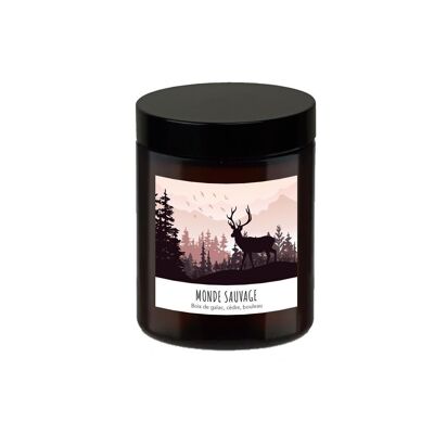 Bougie parfumée 140g Monde sauvage 35h