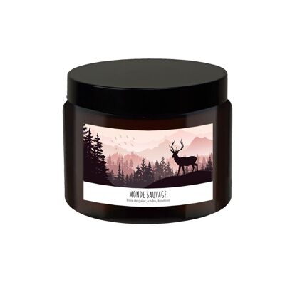 Bougie parfumée 3 mèches 400g Monde sauvage 60h