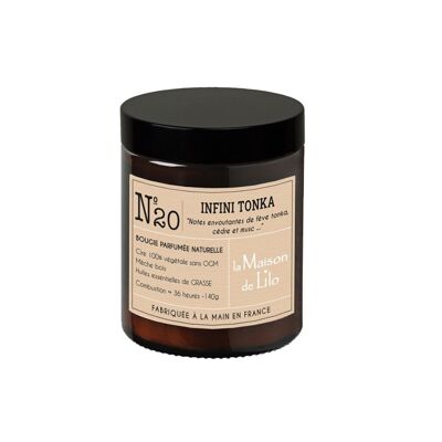 Scented candle 140g Infini tonka 35h