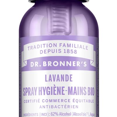Organic hand hygiene spray Lavender 60 ml