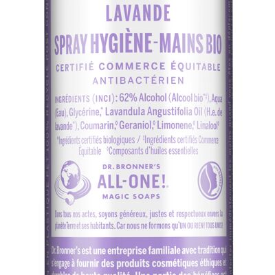 Spray hygiène mains BIO Lavande 60 ml
