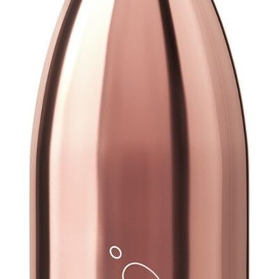 Gourde 260 ml chrome or rose