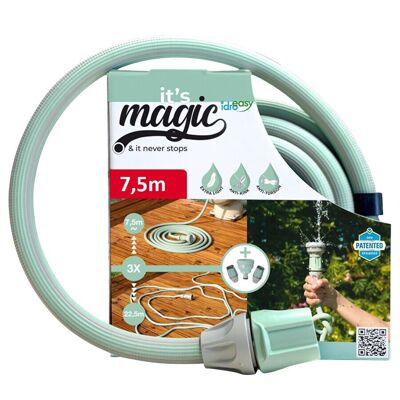 Tubo estensibile 7.5m con doccetta 6 funzioni + ON/OFF Magic soft smart Idroeasy