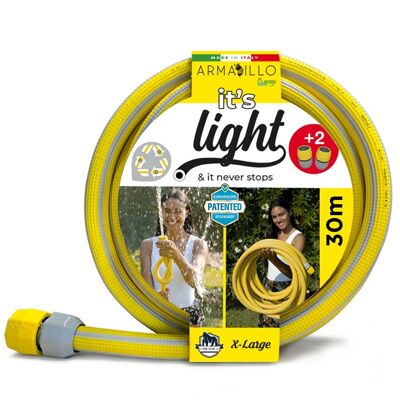 KING KONG super-light garden hose 30 meters (3/4") with 2 quick couplings