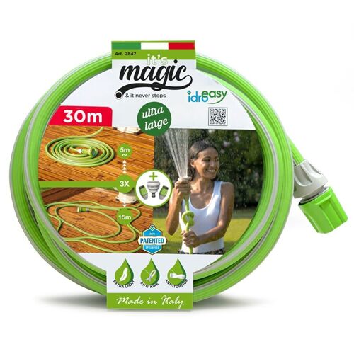 Tubo espansibile da giardino 30m don doccetta, Magic Soft Large, Brevettato