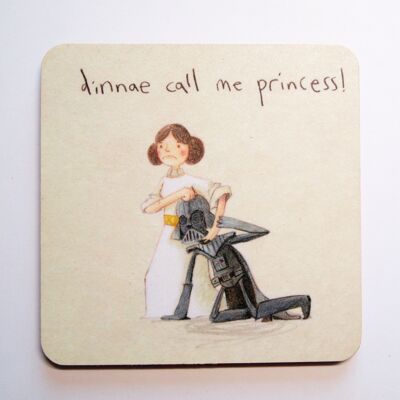 no me llames princesa - posavasos femenino