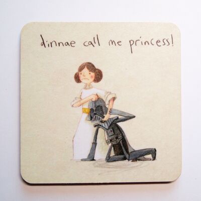 dinnae call me princess - femininst coaster