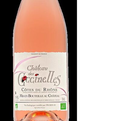 Côtes du Rhône rosado 2023 Château des Coccinelles