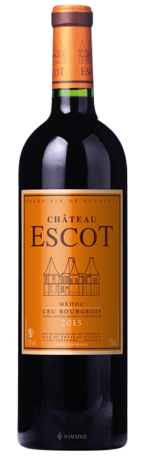 CHATEAU ESCOT 2015 CRU BOURGEOIS AOC MEDOC