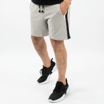 Shorts Kontrast Grau