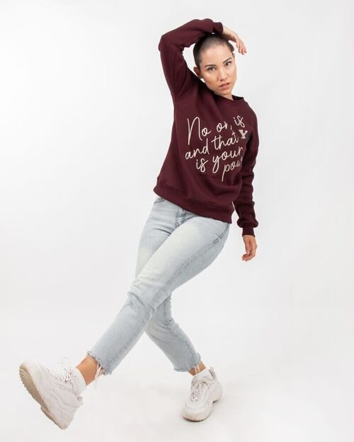 Sweatshirt You Burgundy