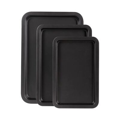 Ensemble de 3 plateaux de four Prep & Cook