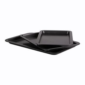 Ensemble de 3 plateaux de four Prep & Cook 4