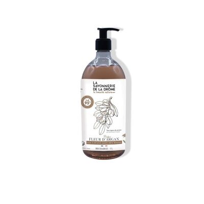 Gel lavant Soin des Mains parfum Fleur d'Argan 1L pompe