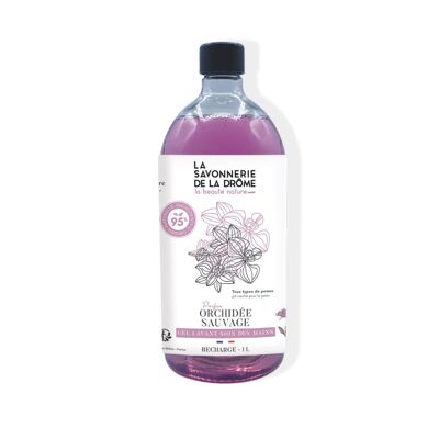 Ricarica gel detergente per la cura delle mani al profumo di orchidea selvatica 1L