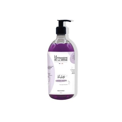 Violet scented hand wash gel 1L pump