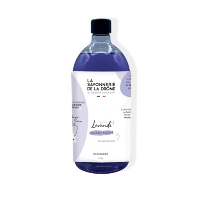 Lavender scented hand washing gel refill 1L