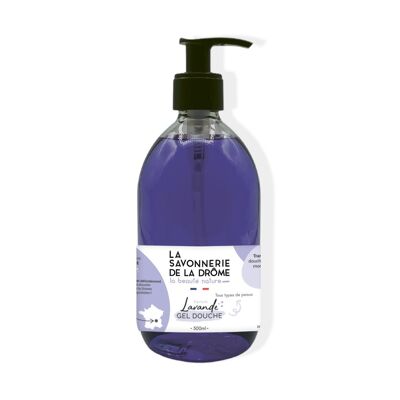 Lavender scented shower gel 500 ml pump