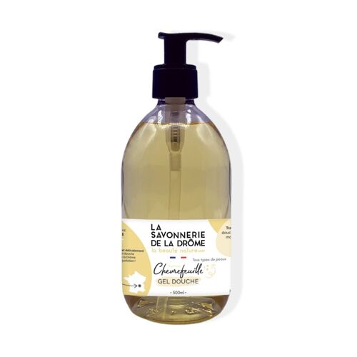 Gel douche parfum Chevrefeuille 500 ml pompe