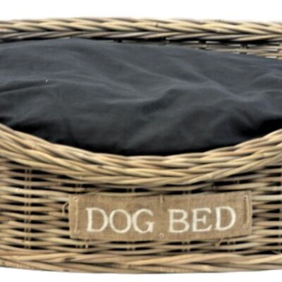 Cavalier King Hundebett oval mit Kissen groß