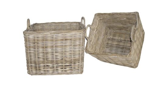 Marfil rect storage basket S/2