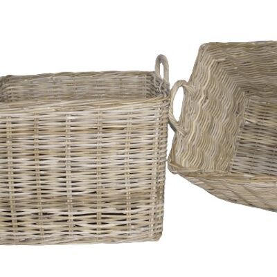 Marfil rect storage basket S/2