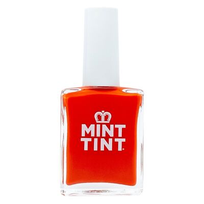Mint Tint Salsa - Naranja oscuro - Vegano y libre de crueldad animal - Esmalte de uñas de secado rápido y de larga duración