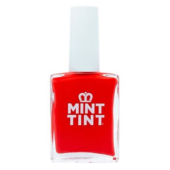 Mint Tint Scarlet - Rouge vif - Vegan and Cruelty Free - Vernis à ongles à séchage rapide et longue durée