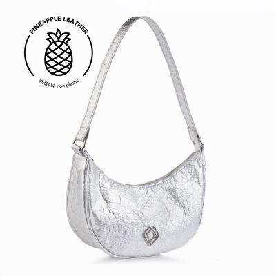 Moonbag Ananasleder Silber