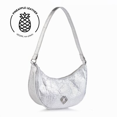 Moonbag Pineapple Leather Silver