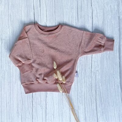 Oversized Sweater Velours Mauve