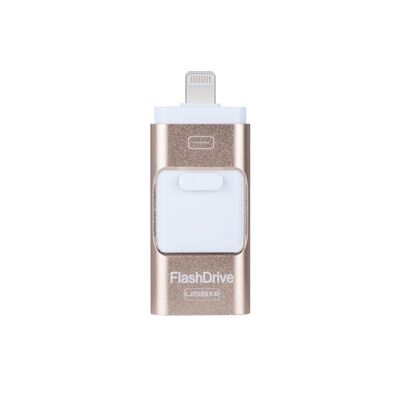 Clé USB 3.0 64GB compatible tous smartphones & tablettes - Or