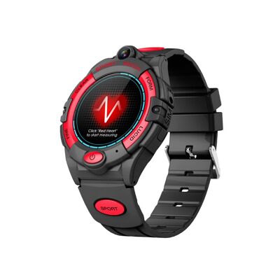 Montre connectée 4G GPS Camera EKO-Sport - Noire/Rouge