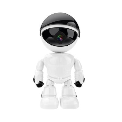 Caméra de surveillance Robot Wifi 1080p - Blanc