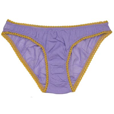 Culotte Germaine lilas moutarde