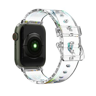 Bracelet en TPU translucide pour Apple Watch 38/40 et 41mm - Transparent