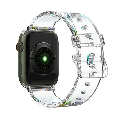 Bracelet en TPU translucide pour Apple Watch 42/44 et 45mm - Transparent