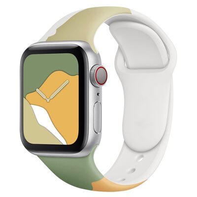 Bracelet en TPU Patchwork pour Apple Watch 38/40/41mm - Vert