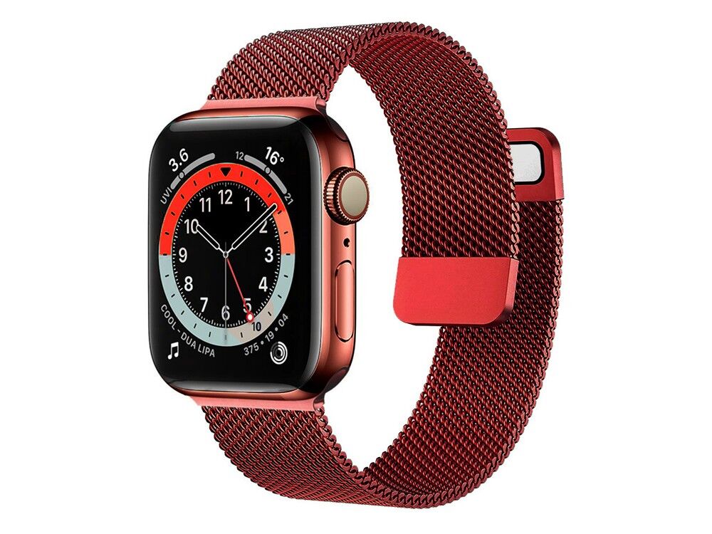 Bracelet rouge best sale apple watch