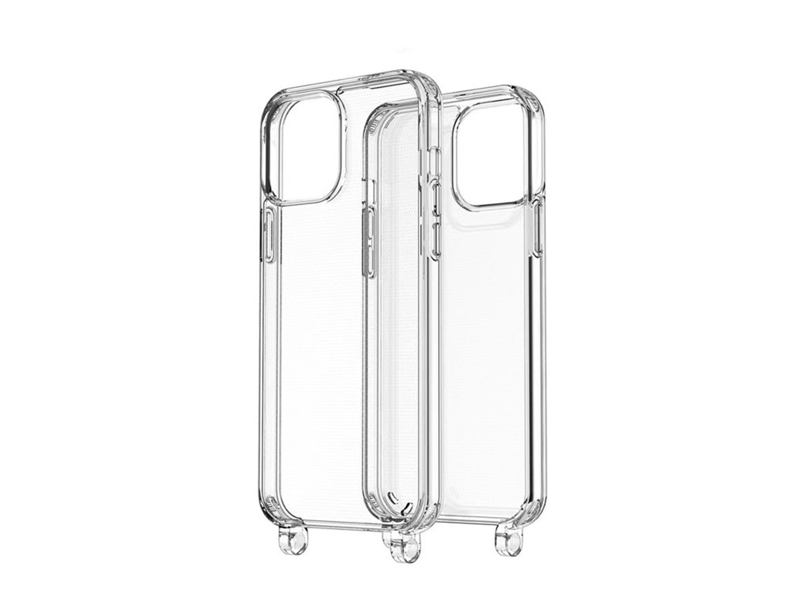 Buy wholesale Transparent TPU case with neck hook for iPhone 13 Mini