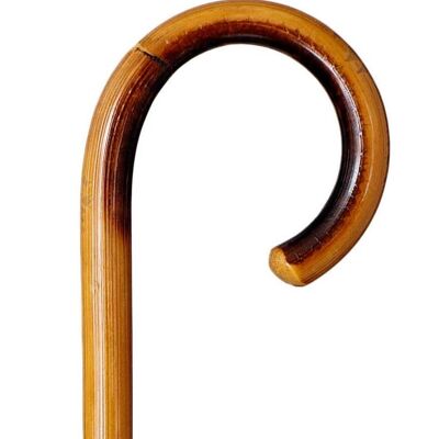 Cane with curved rattan wood