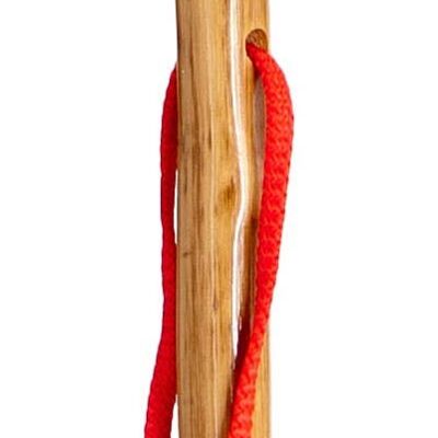 Light varnished chestnut mountaineering stick