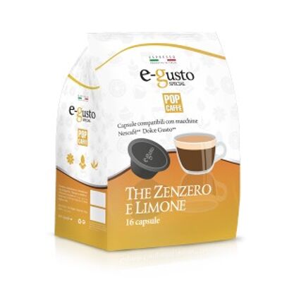 E-GUSTO GINGER AND LEMON TEA DRINKS
100% made in Italy