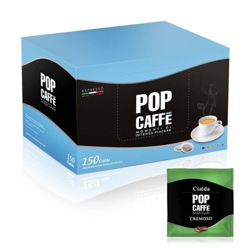 POP CAFFE' CIALDA 44 ESE 
MISCELA CREMOSA
BOX DA 150 PEZZI